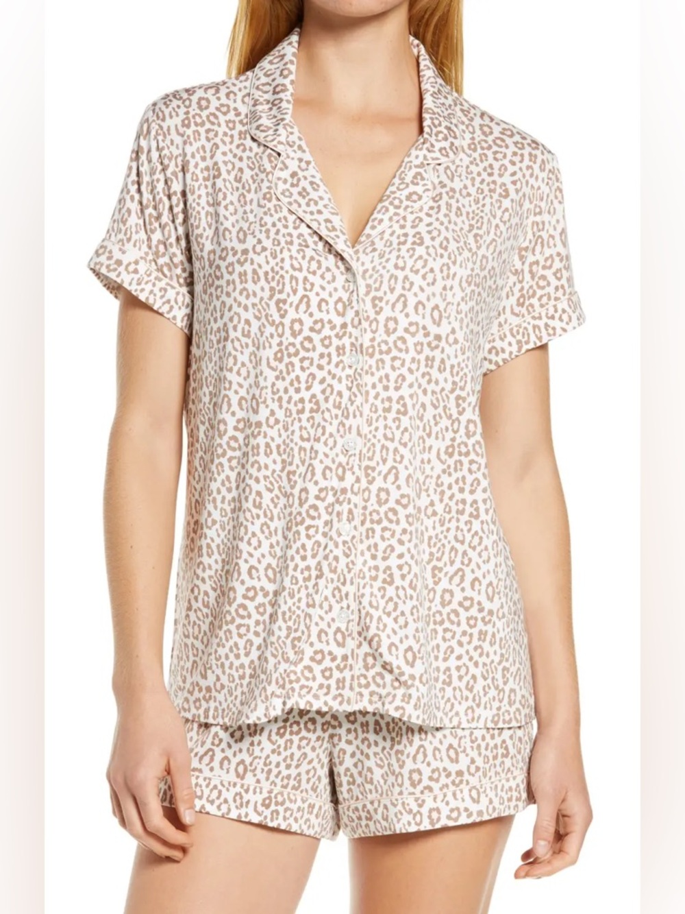 Nordstrom Leopard Print Shorts Set Pajamas